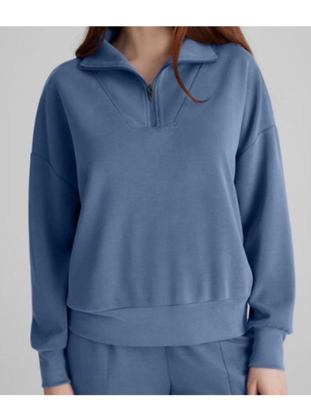 Tommy John Luxe Traveler Knit Quarter Zip Size large